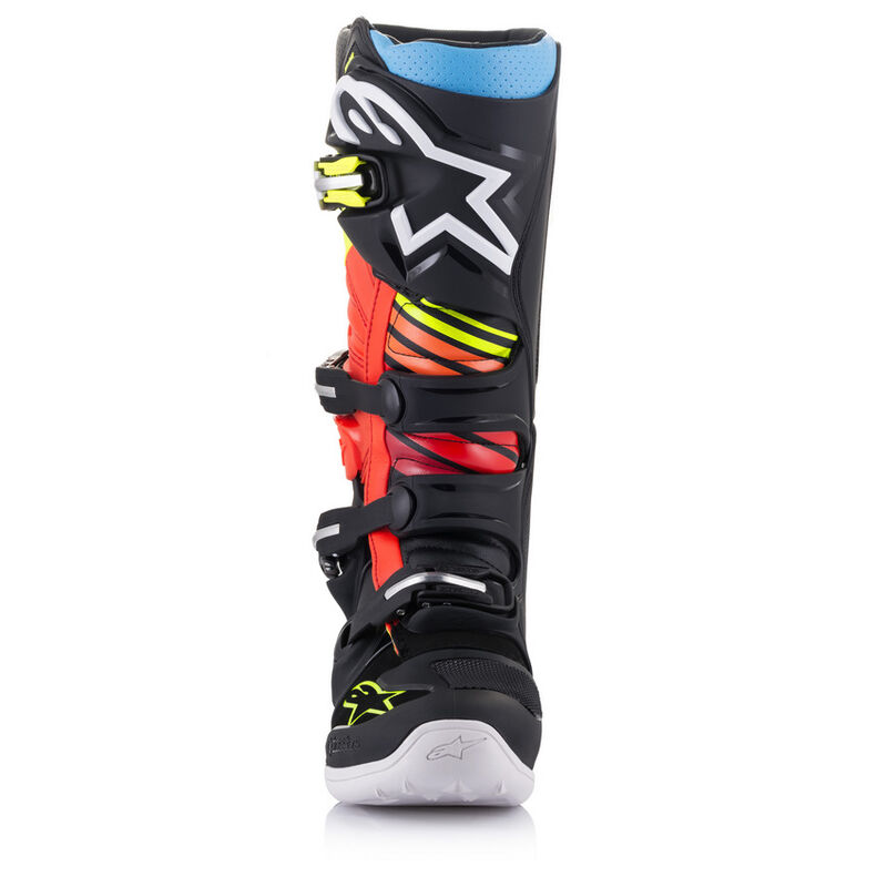 Stivali cross enduro Alpinestars TECH-7 Nero Giallo Fluo Arancio Fluo -  95552