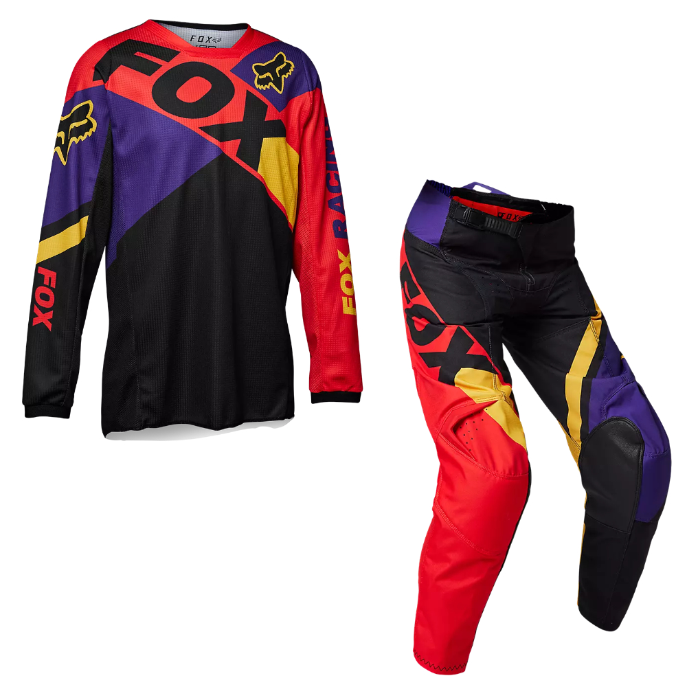 Completo cross bambino Fox Youth 180 XPOZR Multi 2023 pantaloni+