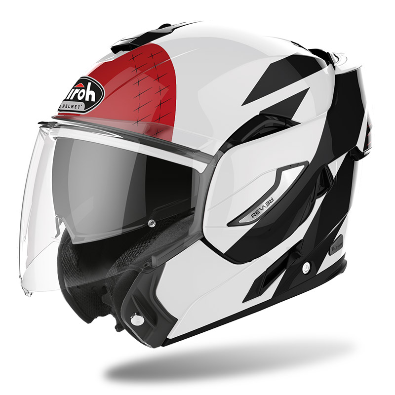 Casco modulare Airoh REV 19 Leaden Red Gloss - 94062