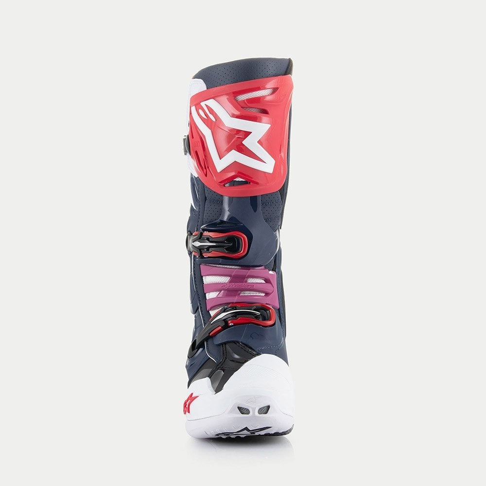 Stivali cross Alpinestars TECH 10 SUPERVENTED Night Navy White Rainbow -  95524