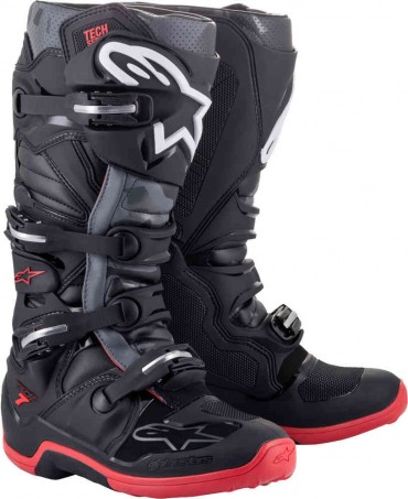 Stivali cross enduro Alpinestars TECH-7 Nero Rosso