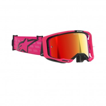 Maschera motocross Alpinestars Vision 8 Corp Pink Mirror Red