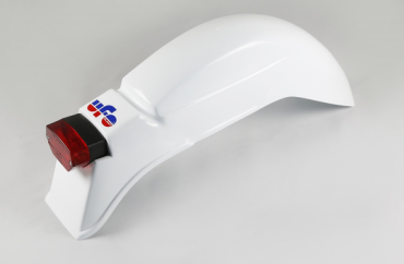 Parafango posteriore Ufo con fanalino per KTM GS bianco