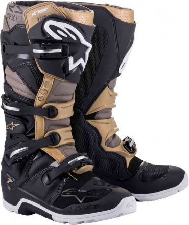 Stivali enduro Alpinestars TECH 7 Drystar Nero Oro