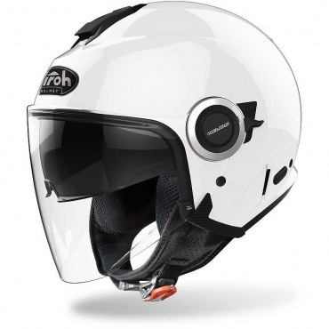 Casco jet Airoh HELYOS COLOR White Gloss