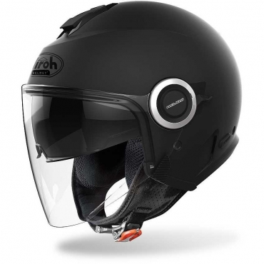 Casco jet Airoh HELYOS COLOR Black Matt