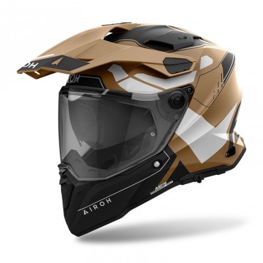 Casco integrale dual road Airoh COMMANDER 2 Reveal Sabbia Opaco