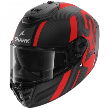 Casco integrale Shark SPARTAN RS Carbon Shawn Rosso Opaco