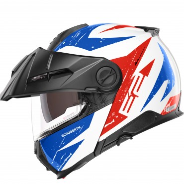 Casco modulare Schuberth E2 Explorer Blue Gloss