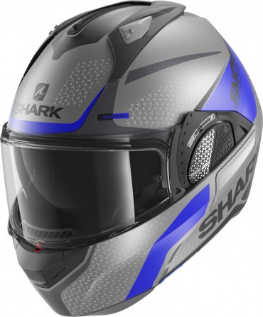 Casco modulare Shark EVO GT Encke Mat Grigio Blu