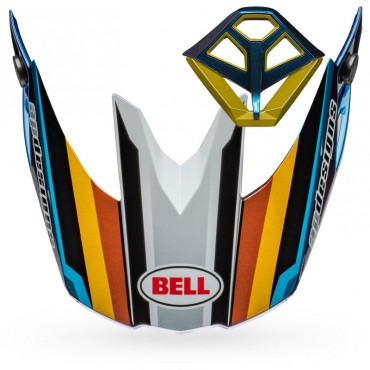 Frontino + presa d'aria casco Bell MOTO-10 SPHERICAL Tomac Replica 24 White Gold