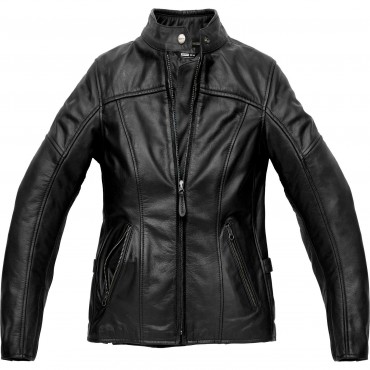 Giubbino moto pelle donna Spidi MACK LADY nero