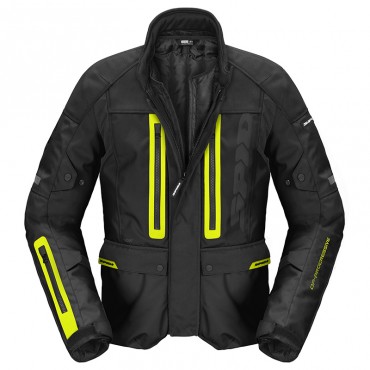 Giacca moto Spidi TRAVELER 3 EVO Nero Giallo Fluo