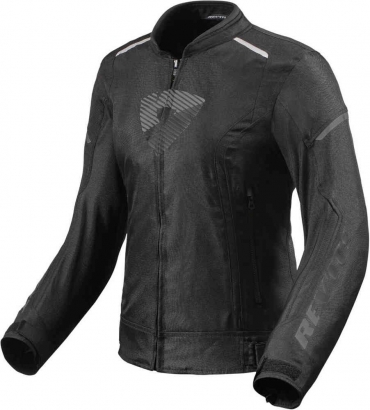 Giubbino moto donna impermeabile Rev'it SPRINT H2O Nero Antracite