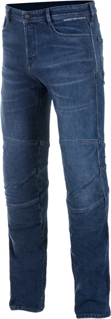 Jeans da moto con protezioni Alpinestars AS-DSL DAIJI RID DENIM blue